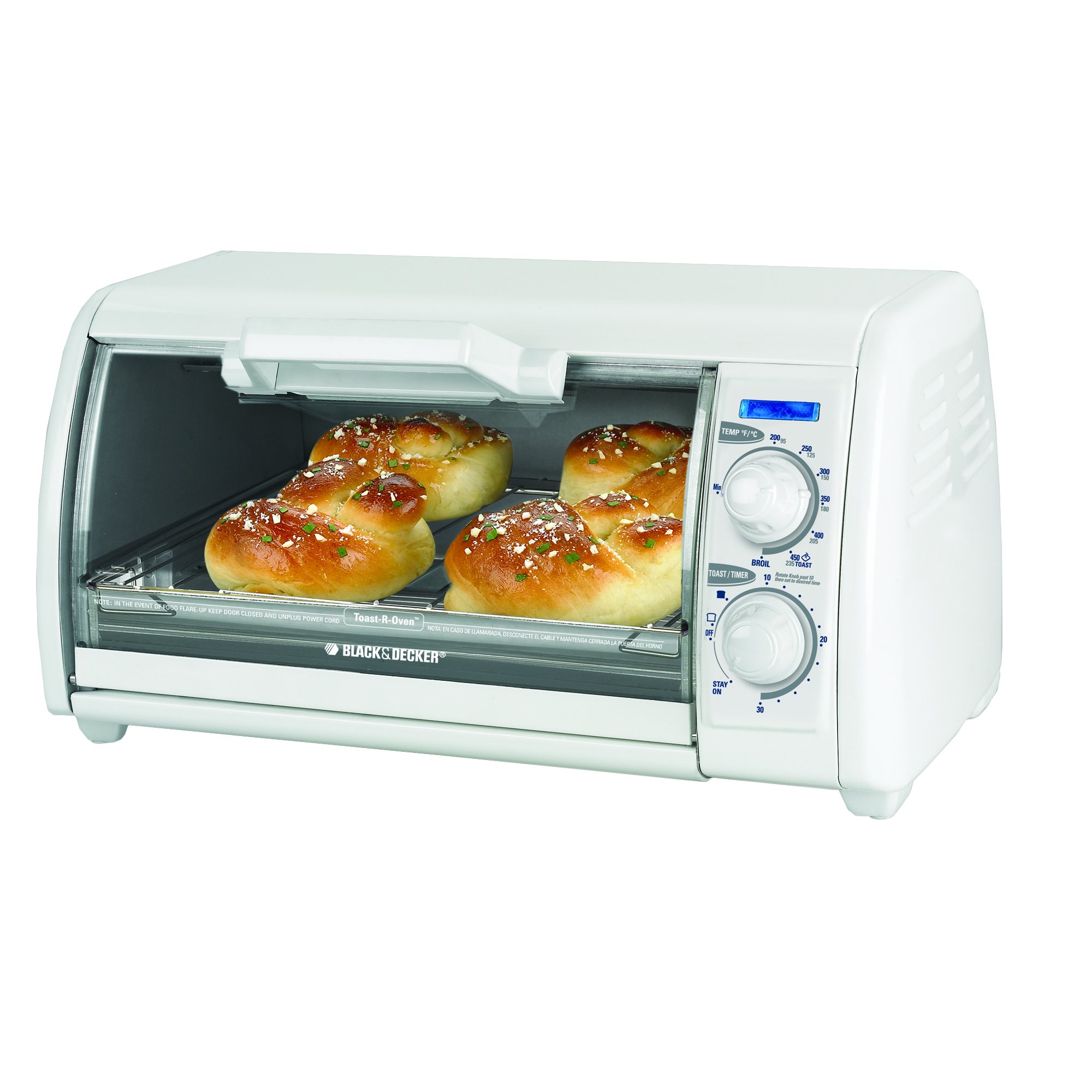 BLACKDECKER Slice Toaster Oven Includes Bake Pan Broil Rack Kitchen