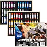LIGHTWISH Soft Pastels Set for Artists, Beginners &amp; Adults-72Colors | Vibrant Drawing Pastel Sticks for Art Sketching &amp; Shading