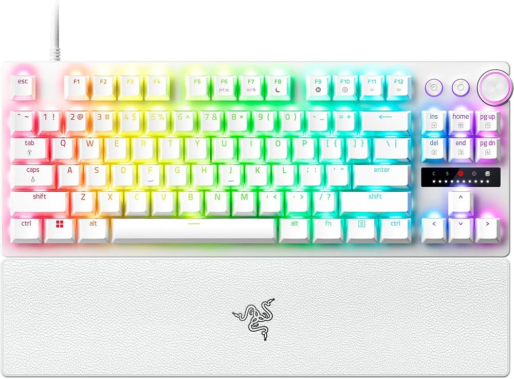 Razer Huntsman V3 Pro Tenkeyless Analog Optical Esports Keyboard White