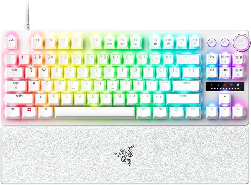 Razer Huntsman V3 Pro Tenkeyless Analog Optical Esports Keyboard White