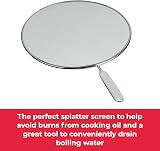 Metaltex Aluminium Mesh Splatter Screen Splash Guard 33cm Silver view 3