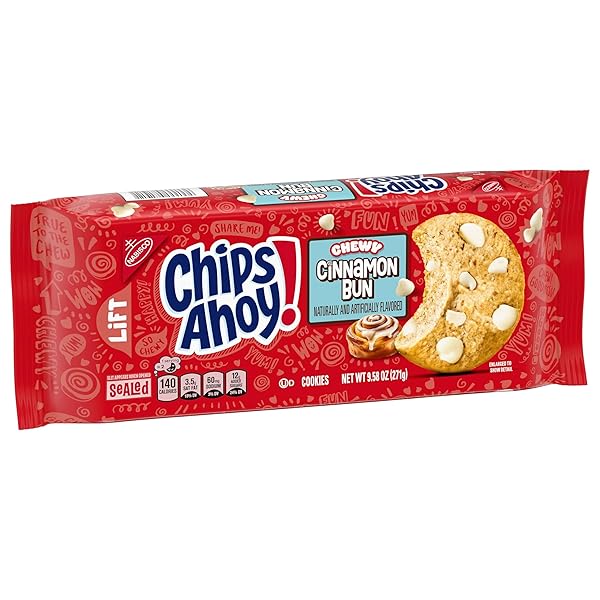 CHIPS AHOY! CHEWY CINNAMON BUN COOKIES, 9.58 OZ