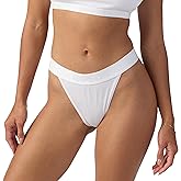 PSD Underwear Womens Tanga Underwear - Modal Blend, High Leg Medium Coverage Women's Underwear - Stretch Panties for Women