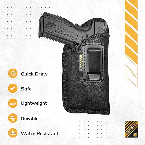 HOUSTON Gun Holster for Full Size Pistols – ECO Leather IWB