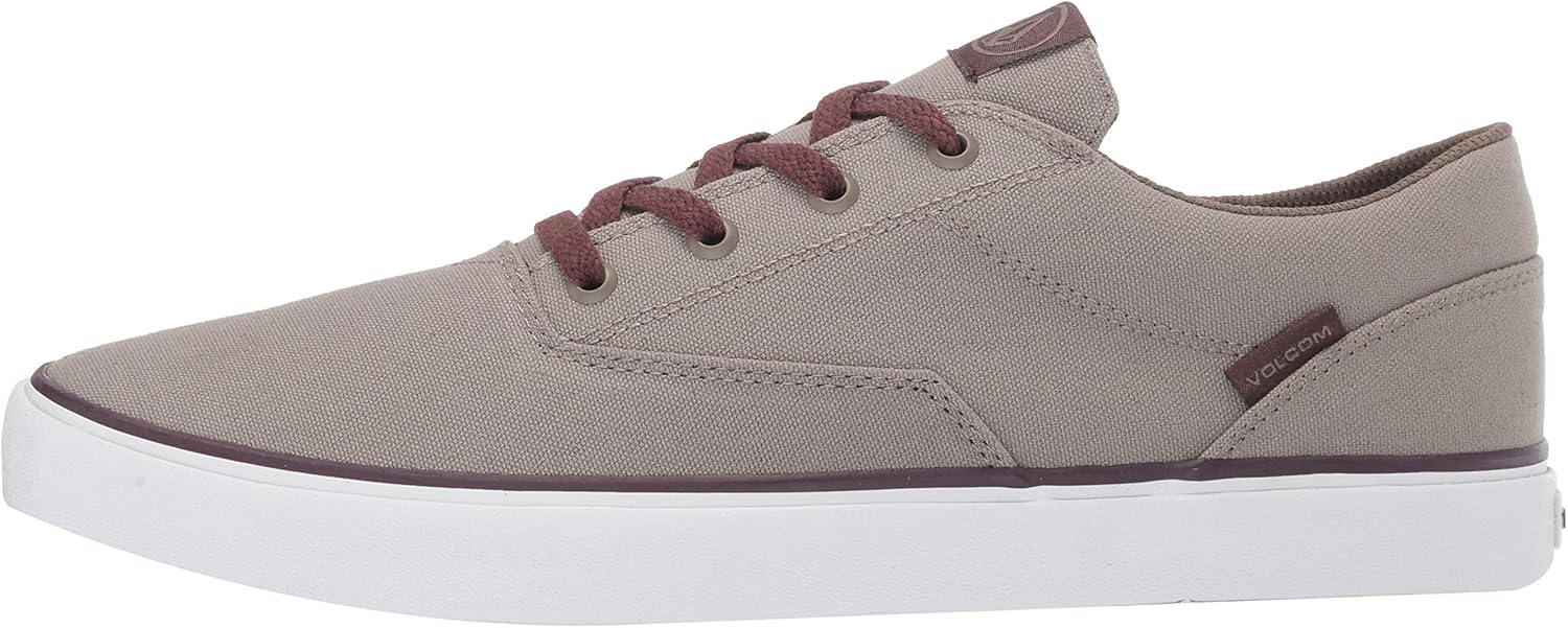 Volcom Mens Draw Lo Canvas Vulcanized Skate Shoe