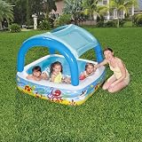 Bestway Inflatable Paddling Pool Kids Toddler with Shade Canopy 70 gal view 3