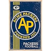 Trends International NFL Green Bay Packers - Retro Logo 14 Wall Poster, 22.375" x 34", Premium Unframed Version