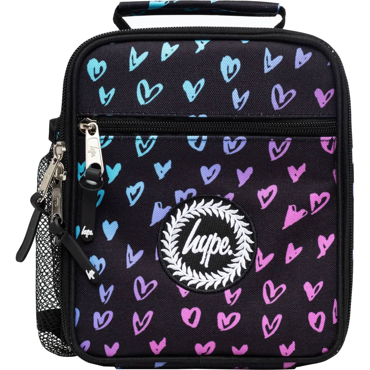 hype Unisex Scribble Heart Pink Crest Lunchbox