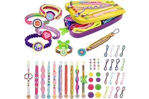 civan Friendship Bracelet Making Kit - Crafts for Kid Girls Toys Ages 8-13, String Bracelet Maker Tool with Beads - Kids Jewelry-Making Kit Christmas Birthday Gift for Girls 6 7 8 9 10 11 12 13