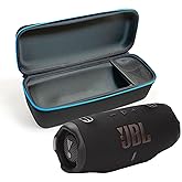JBL Charge 6 (Black) + Bundle with divvi! Protective Hardshell Case (Black)