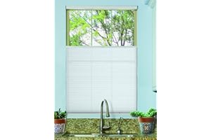 BlindsAvenue Cordless Top Down Bottom Up Cellular Honeycomb Shade, 9/16" Single Cell, Light Filtering, Cotton White, Size: 30" W x 48" H