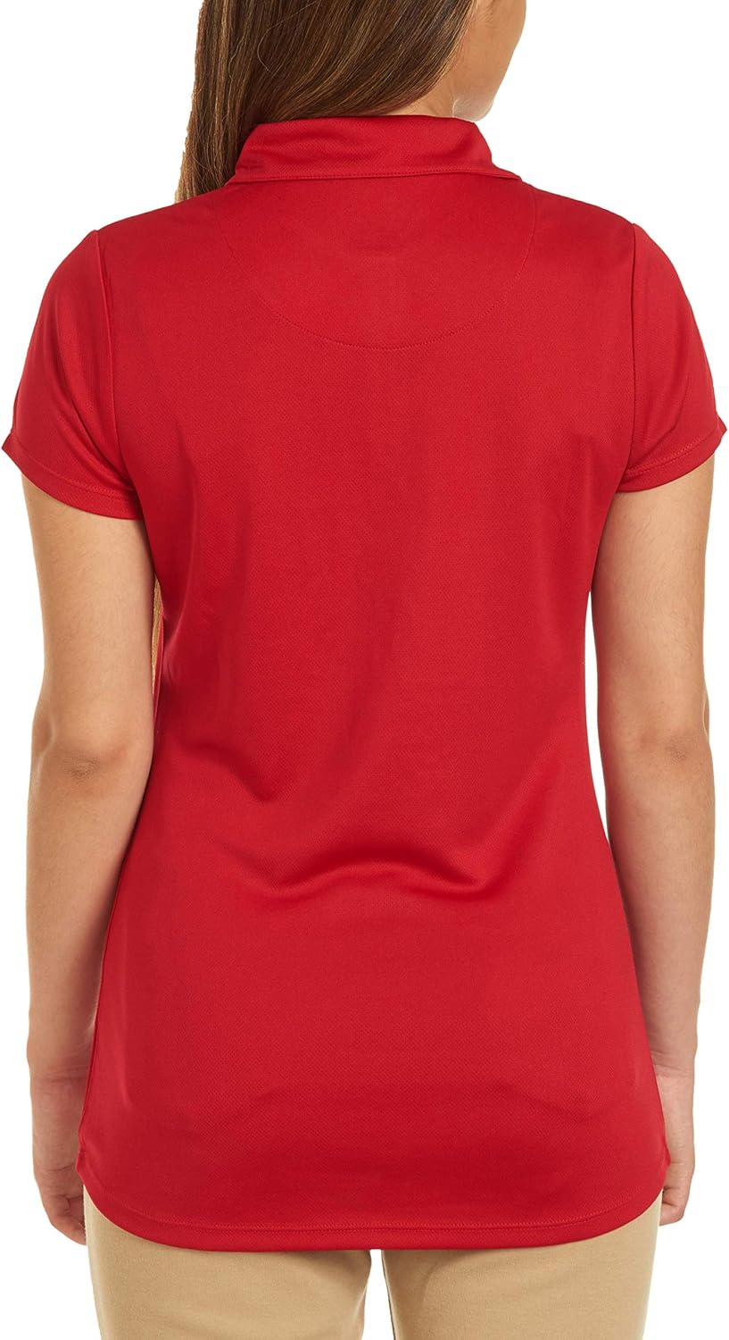Nautica Junior's Uniform Short Sleeve Performance Polo at  Women’s Clothing store