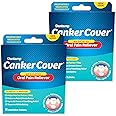 Dentemp Canker Sore Medicine 2pk Canker Cover - Oral Pain Reliever (12 Count) - Treatment to Relieve Canker Pain, Mouth Sores & Mouth Irritation - Fast Acting Canker Sore Relief Tablets for Adults