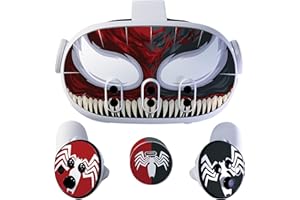 LOUCID SKINZ VR Accessories Compatible with Meta Quest 3 - Headset Virtual Reality Accessories Protective Cover Skins Compatible with Oculus Quest 3 (Villain Carnivore)