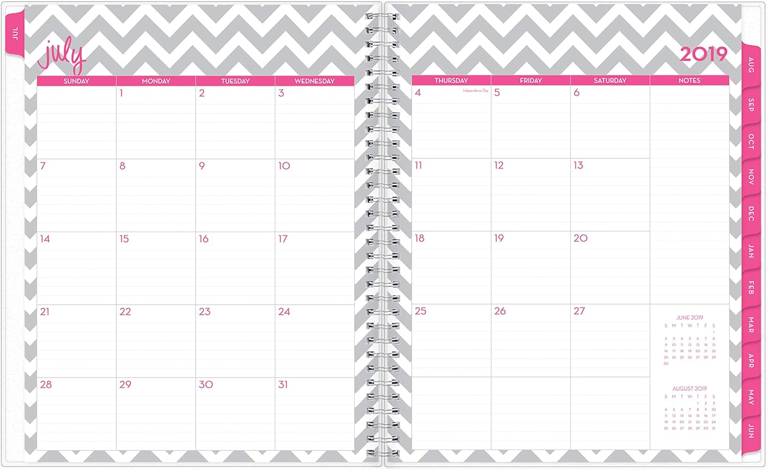 Dabney Lee for Blue Sky 2019-2020 Academic Year Weekly & Monthly Planner, Flexible Cover, Twin-Wire Binding, 8.5" x 11", Ollie : Office Products