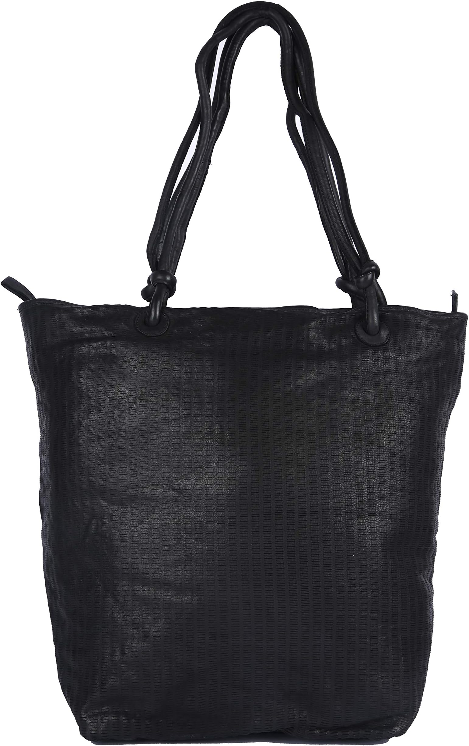 KOMPANERO Women's Leather Handbag, Black