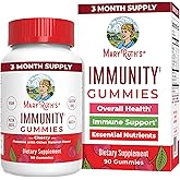 Mary Ruth's 5-1 Immunity Gummies with Elderberry for Kids & Adults | Cherry | Pectin Based | Vegan | 90 Count