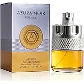 AFLUXE Azura Noir Men's Cologne, Woody Spicy Eau de Parfum, 100ml, Long Lasting Fragrance with Fresh Citrus & Vetiver, Day to Night Wear