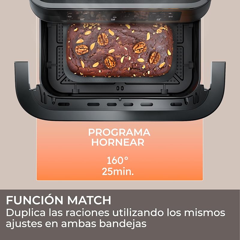 Freidadora de Ar Flexível | 11L com divisor e janela