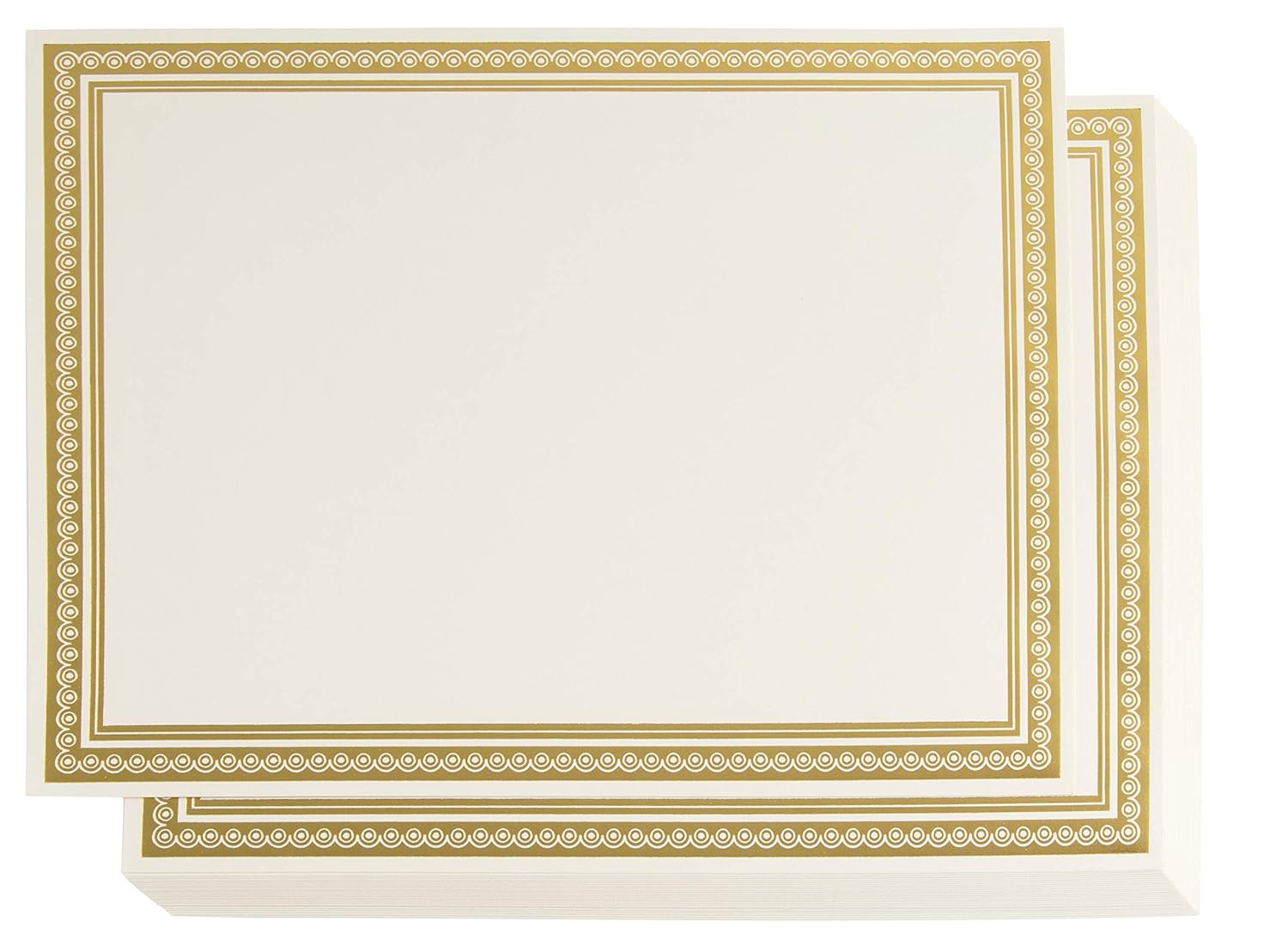 6 Count PrePrinted Great Papers Embossed 930100 8.5 x 11 Gold Foil Certificate of Achievement