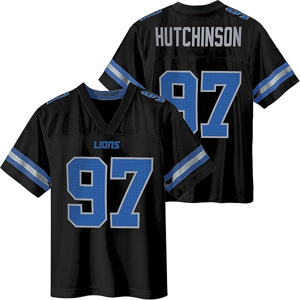 Amazon.com: Jahmyr Gibbs Detroit Lions Black #26 NFL Kids