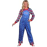 Party City Chucky Costume for Women - Child’s Play Scary Halloween Costume with Jumpsuit & Mask - Costumes for Halloween, Birthday Parties & Themed Events