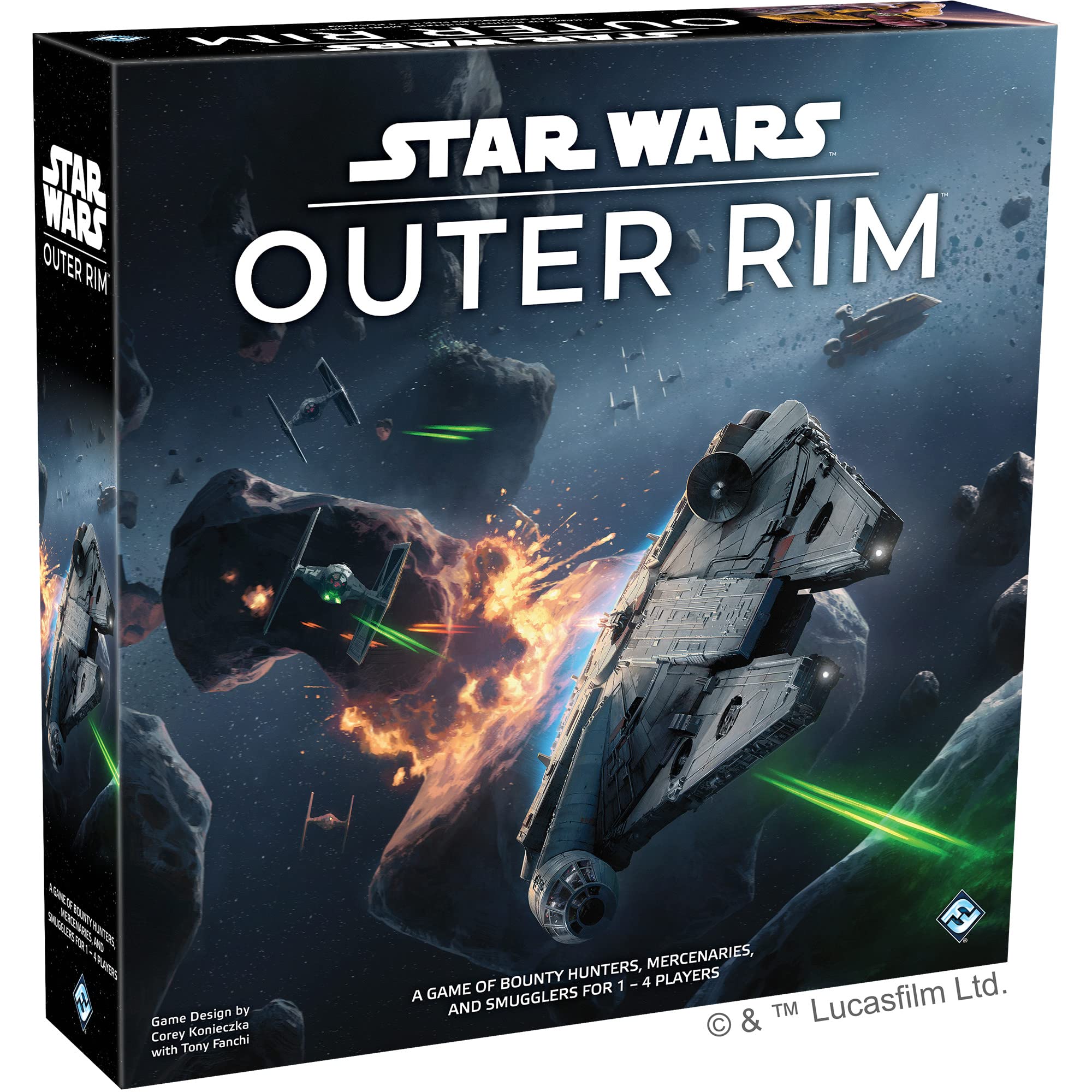 Fantasy Flight Games | Star Wars: Outer Rim | Board Game | Ages 14+ | 1-4 Players | 2-3 Hours Playing Time
