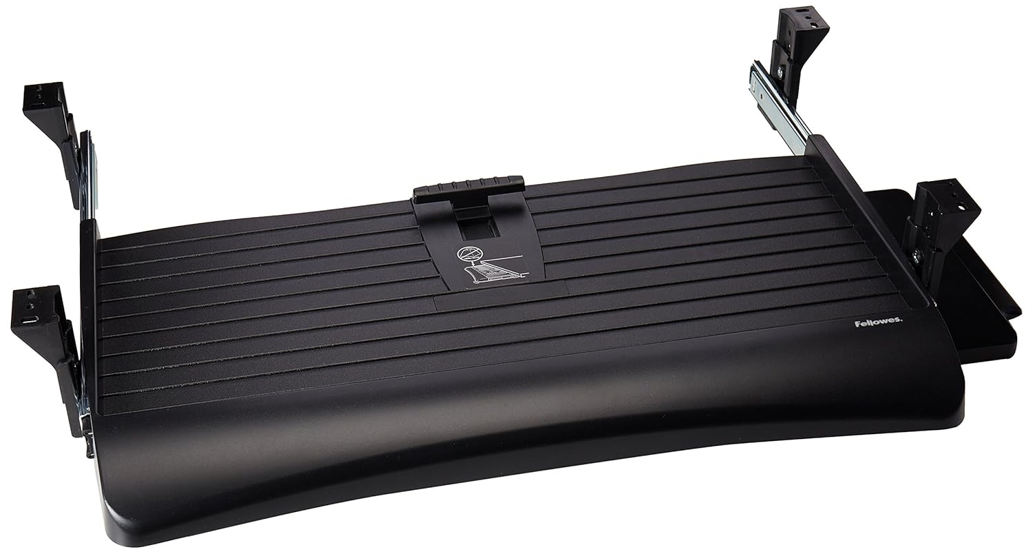 Fellowes Office Suites Underdesk Keyboard Drawer Black Silver