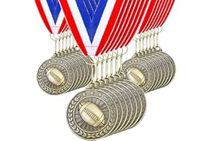 Remuuly 30 Pcs Gold Medals Bulk 2'' Basketball Soccer Baseball Volleyball Football Lacrosse Kickball Cheer Bowling Trophy Medals for Awards for Sports Participation Winner Gift