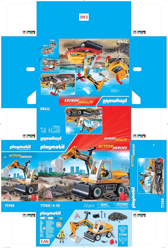 | Action Heroes | Gran Excavadora | Juguetes de construcción para niños | Set de Excavadora | para niños a Partir de 4 años | 71749 — foto 6 de 6