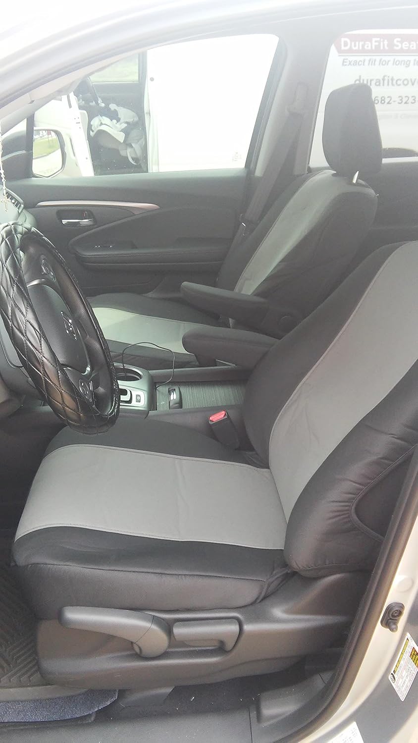 compare honda ridgeline on Amazon Com Durafit Seat Covers For 2017 2019 Honda Ridgeline Bucket Seat Covers Black Gray Pair Automotive