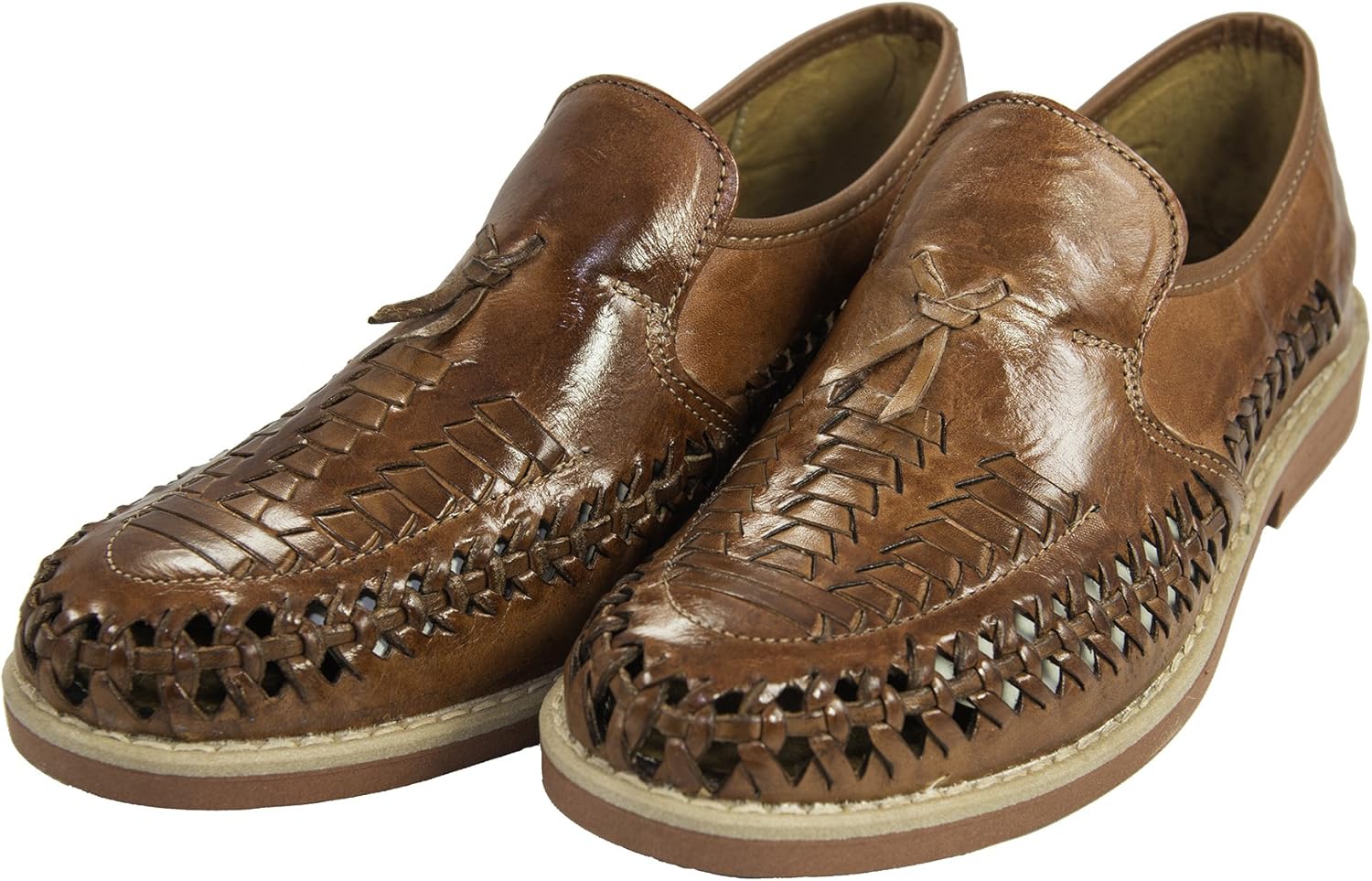 mexican woven leather shoes
