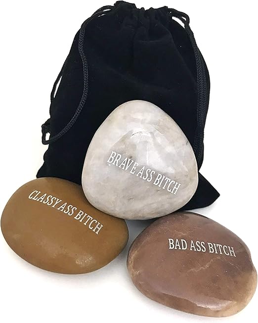 Amazon Com Viva Rebel Piedras De Oracion Inspiradoras Con Texto En Ingles Worry Prayer Stones Con Palabras De Juramento Empowerment Chakra Zen Meditacion Reiki Terapia De Curacion Piedras Para La Ansiedad Juego