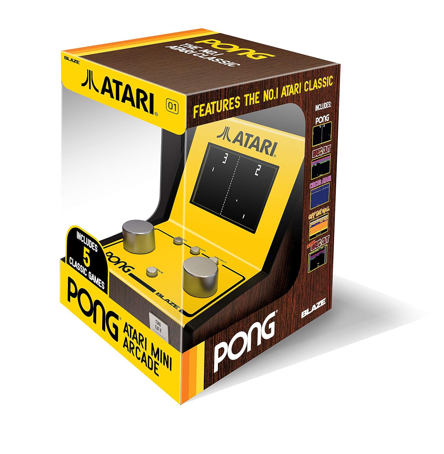 Atari Pong Mini Arcade (with 5 retro games) (Electronic Games) Amazon