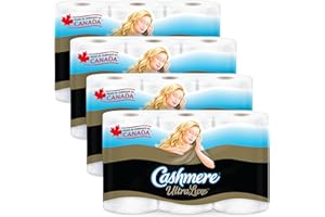 Cashmere UltraLuxe Toilet Paper, Luxuriously Soft, 4 Packs of 6 Triple Rolls = 72 Single Rolls