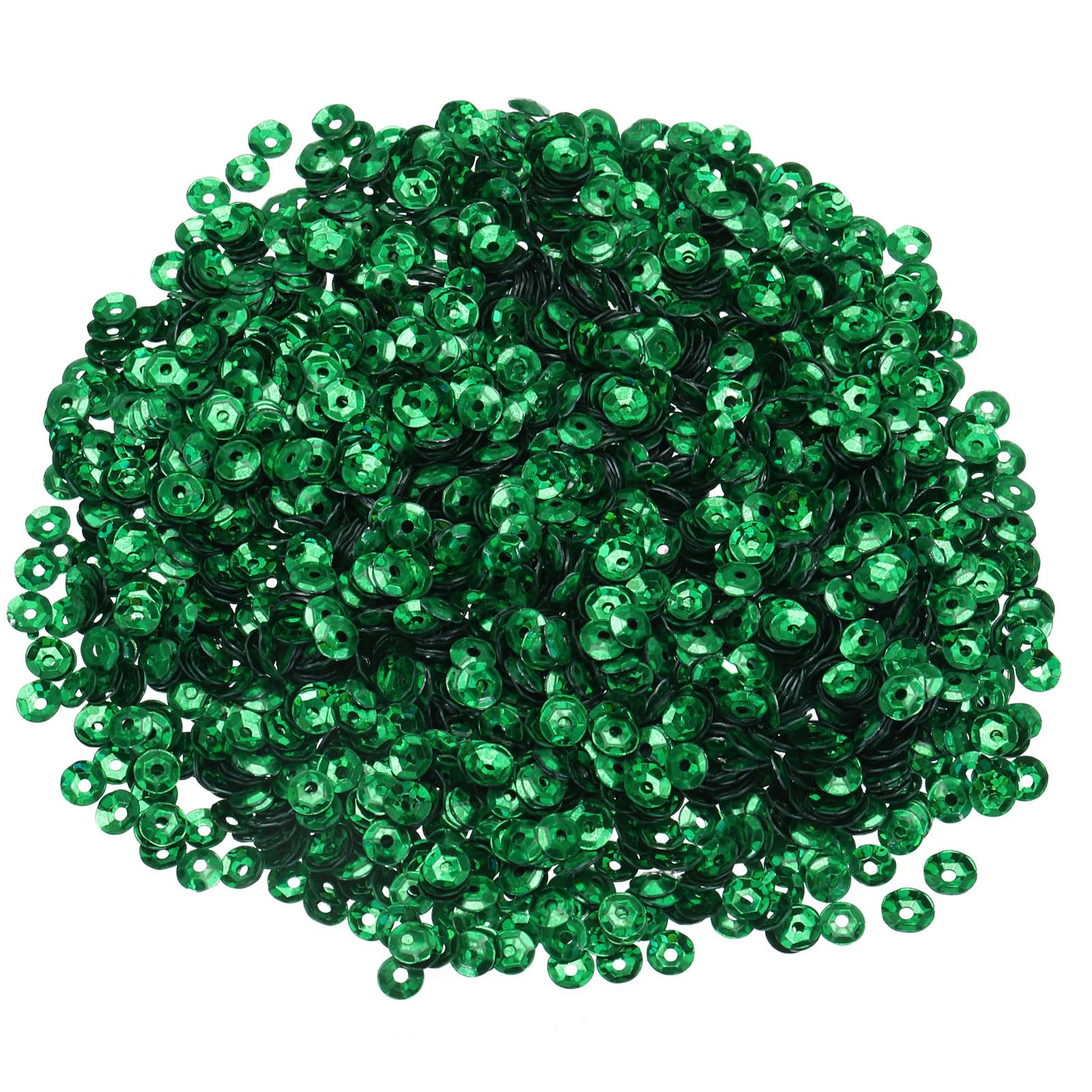 MECCANIXITY Loose Sequins 4MM Silver Backed Sequins