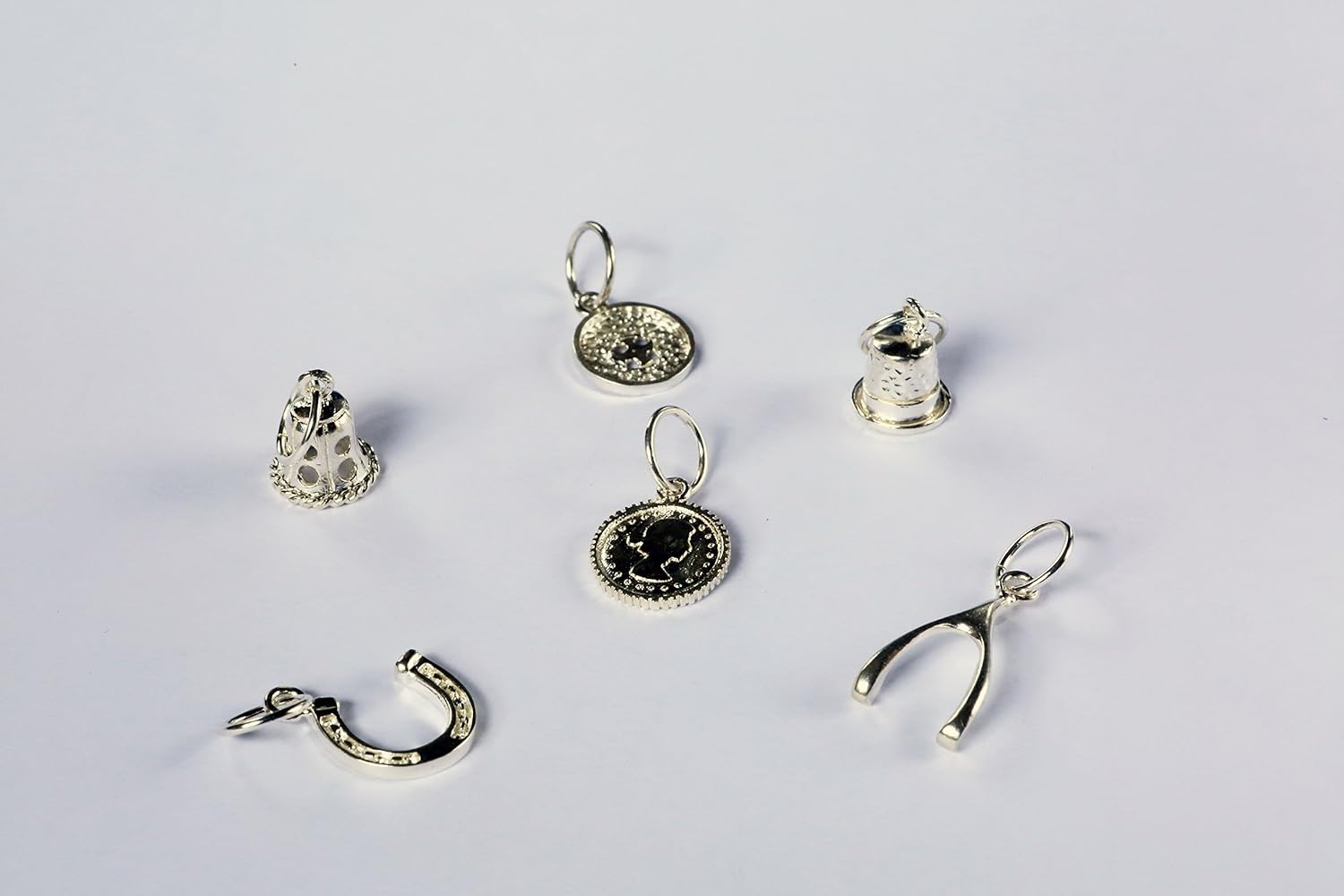 Silver Celebrations Christmas Pudding Charms Sterling Silver Set