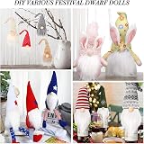 Sgehenr White Faux Fur Fabric 9x150cm Shaggy Plush Craft Fur Gnomes Santa view 3
