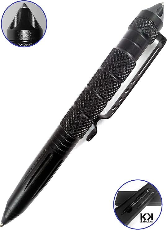 Taktischer Kugelschreiber Mit Glasbrecher - Multifunktion Stift 14.8cm