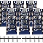 6pcs ESP32-C3 ESP32 USB C Development Boards with WiFi, Bluetooth, BLE Support, Microcontrollers with Up to 160MHz Clock Speed, 4MB Flash, 384KB ROM, 400KB SRAM Compatible with Arduino IDE
