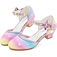 Motasha Girls Sandals Closed Toe Heels Wedding Party Girls Dress Shoes Toddler Little Big Kid