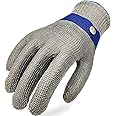 TS SAFETY HAND PROTECTOR 2.0 ANSI A9 Cut Resistant Glove Stainless Steel Mesh Metal Wire Glove Durable Rustproof Reliable Cutting Glove for Meat Processing, Food Cutting (Medium