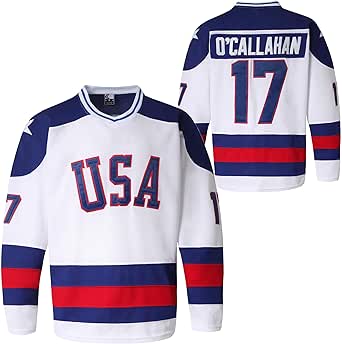 Amazon Com Molpe Youth Usa Ice Hockey Jersey 17 White S Sports Outdoors