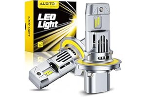 AUXITO Upgraded H13 LED Headlights Bulb, 40000LM Per Set 6500K White 900% Brighter Wireless H13 9008 LED Light Bulb Headlamp 