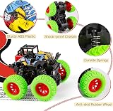 m zimoon Monster Inertia Truck 2 Pack Off Road Vehicles 360° Flip Blue Green view 2