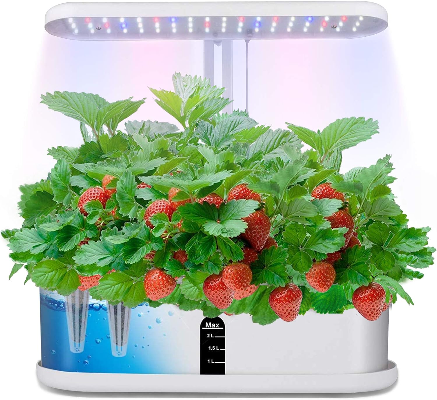 Hydroponics Growing System, Automatic Timer Indoor Herb Germination Kits with LED Grow Light, Height Adjustable Smart Garden Starter for Home Kitchen,10 pods