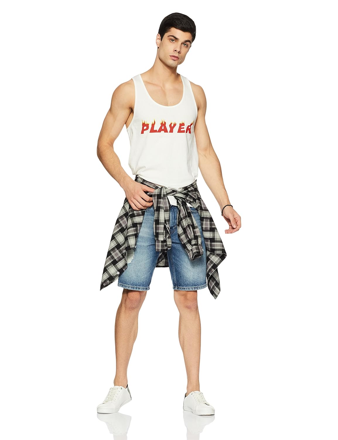 breakbounce men's printed slim fit vest