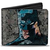 Buckle-Down Men's Standard Bifold Wallet Batman, 4.0" x 3.5"