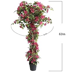 Damomo 5 Feet Artificial Bougainvillea Tree with