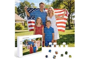 FodyZou Custom Puzzles from Photos - 120/300/500/1000/1314-Piece Custom Puzzle with Picture & Text - Personalized Jigsaw Puzz